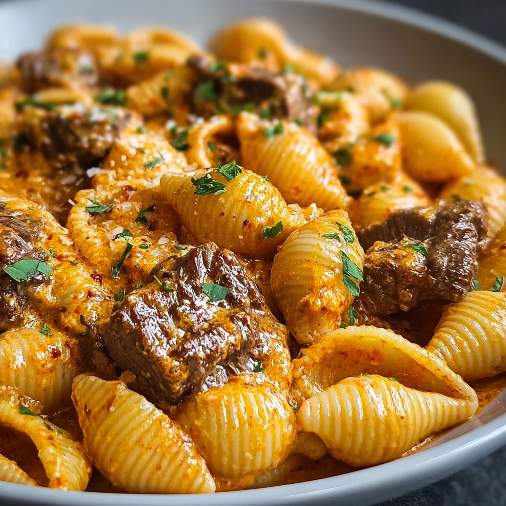 Creamy Paprika Steak Shells: Easy Dinner Recipe to Savor
