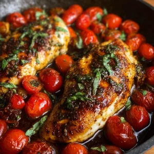 Homemade One Pan Balsamic Chicken