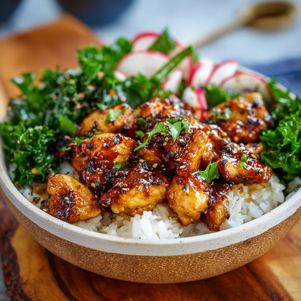 Easy Honey Garlic Chicken Bowl