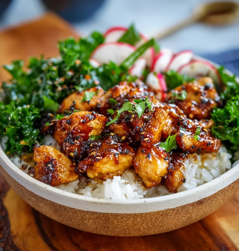 Honey Garlic Chicken Bowl