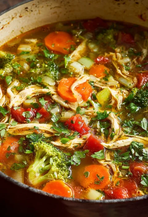 Easy Mexican Chicken Vegetable Soup Recipe Homemade Chicken Vegetable Soup With Cilantro Best Chicken Cilantro Soup For Di...