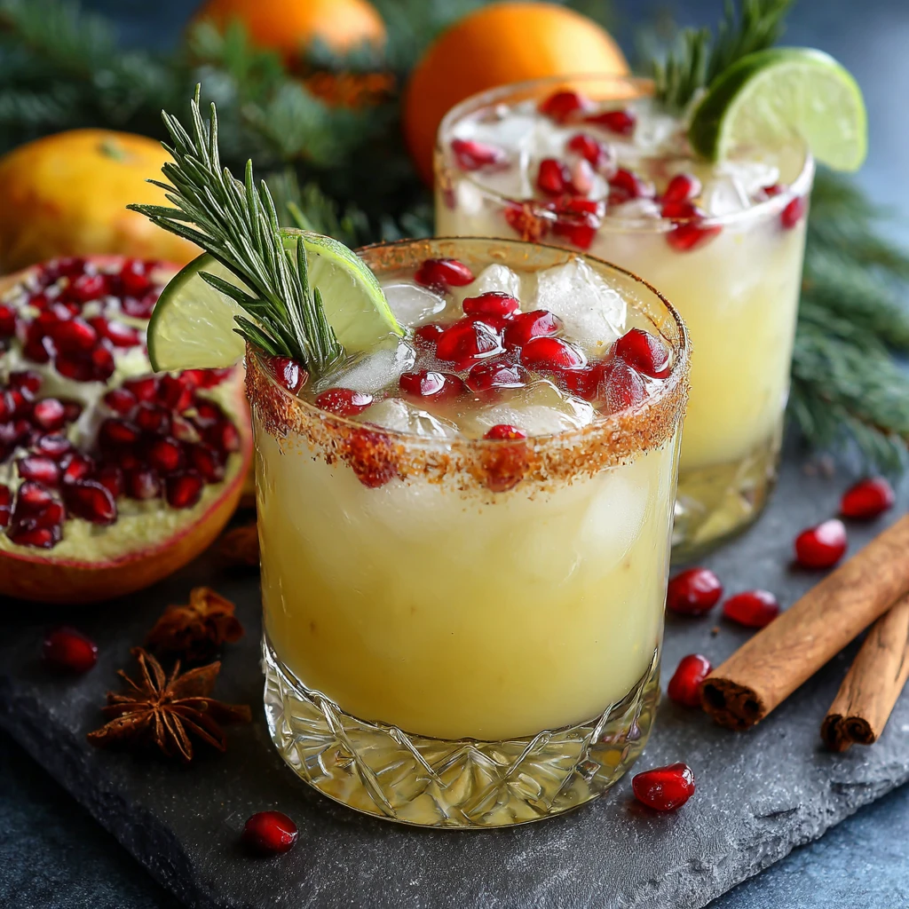 Easy Spiced Christmas Margarita : A spiced cocktail for the holiday season