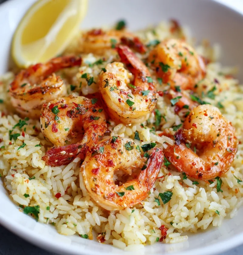Garlic Butter Shrimp Rice