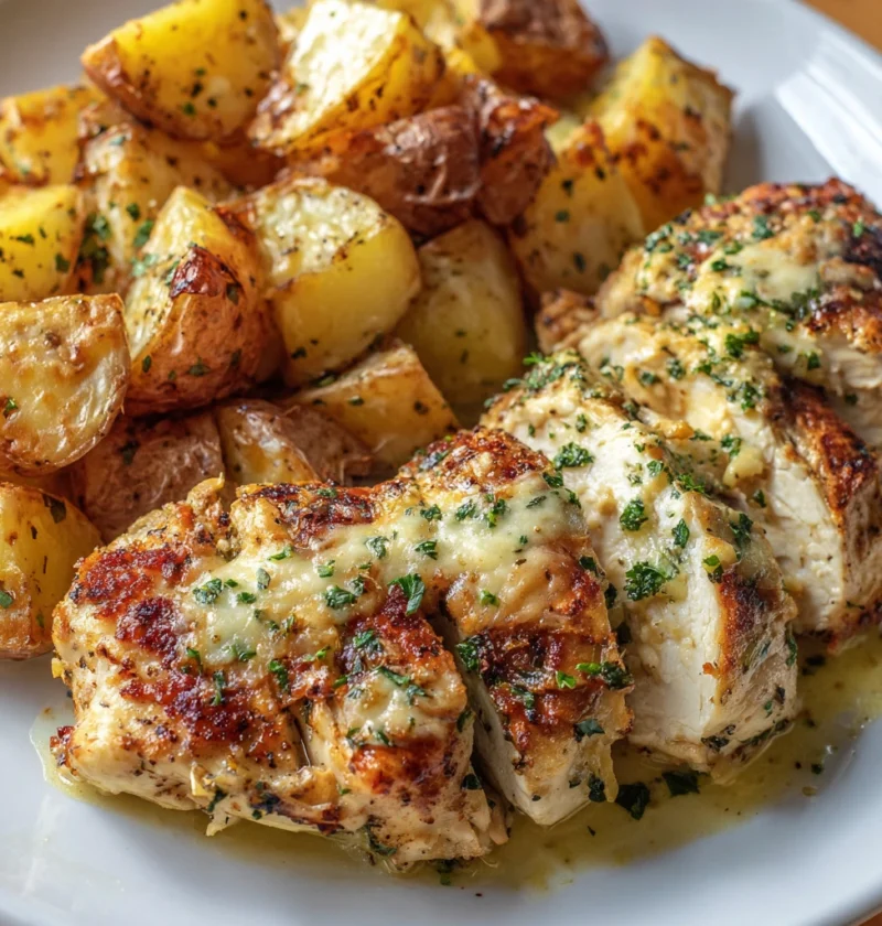 Garlic Parmesan Chicken Potatoes