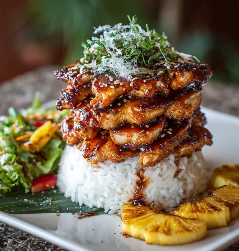 Hawaiian Huli Chicken Stack Flavorful Recipe Delight