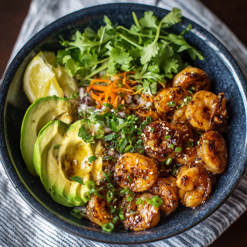 Healthy Spicy Shrimp Bowl for Busy Nights