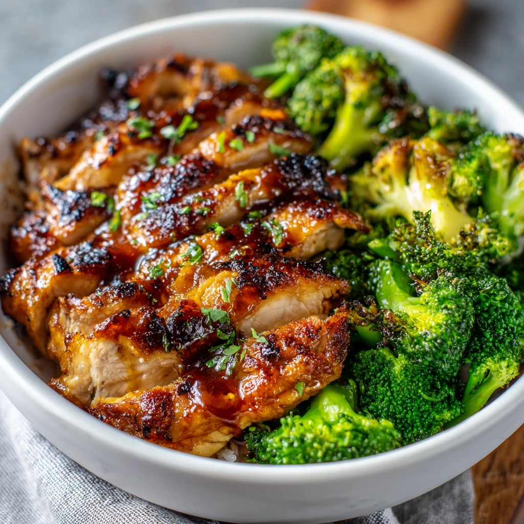 Honey Garlic Chicken Bowls : Easy & Delicious