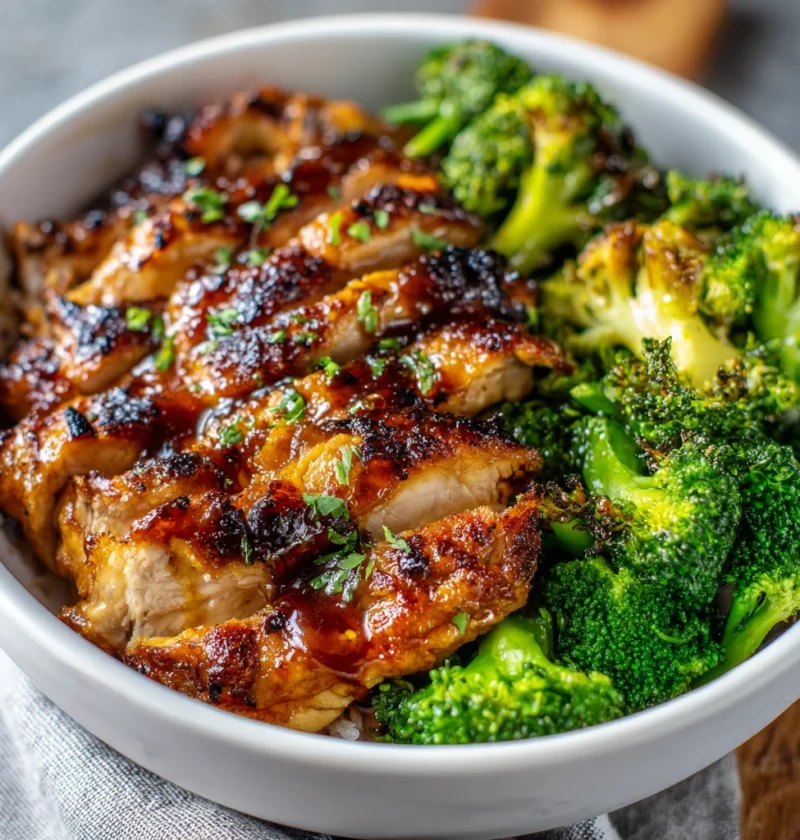 Honey Garlic Chicken Bowls Delicious