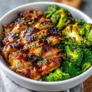 Honey Garlic Chicken Bowls : Easy & Delicious