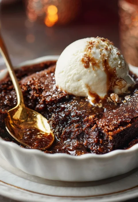 Ina Gartens Brownie Pudding Home Made Make Perfect