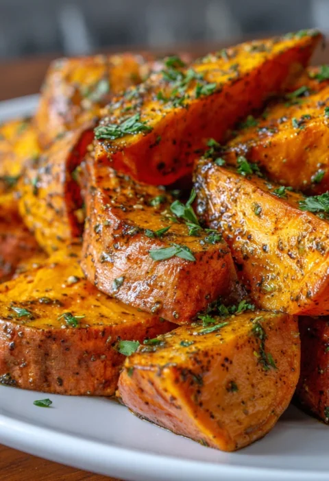 Maple Dijon Roasted Sweet Potatoes Flavorful Delight