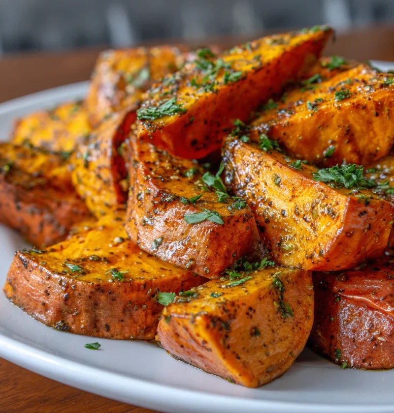Maple Dijon Roasted Sweet Potatoes Flavorful Delight