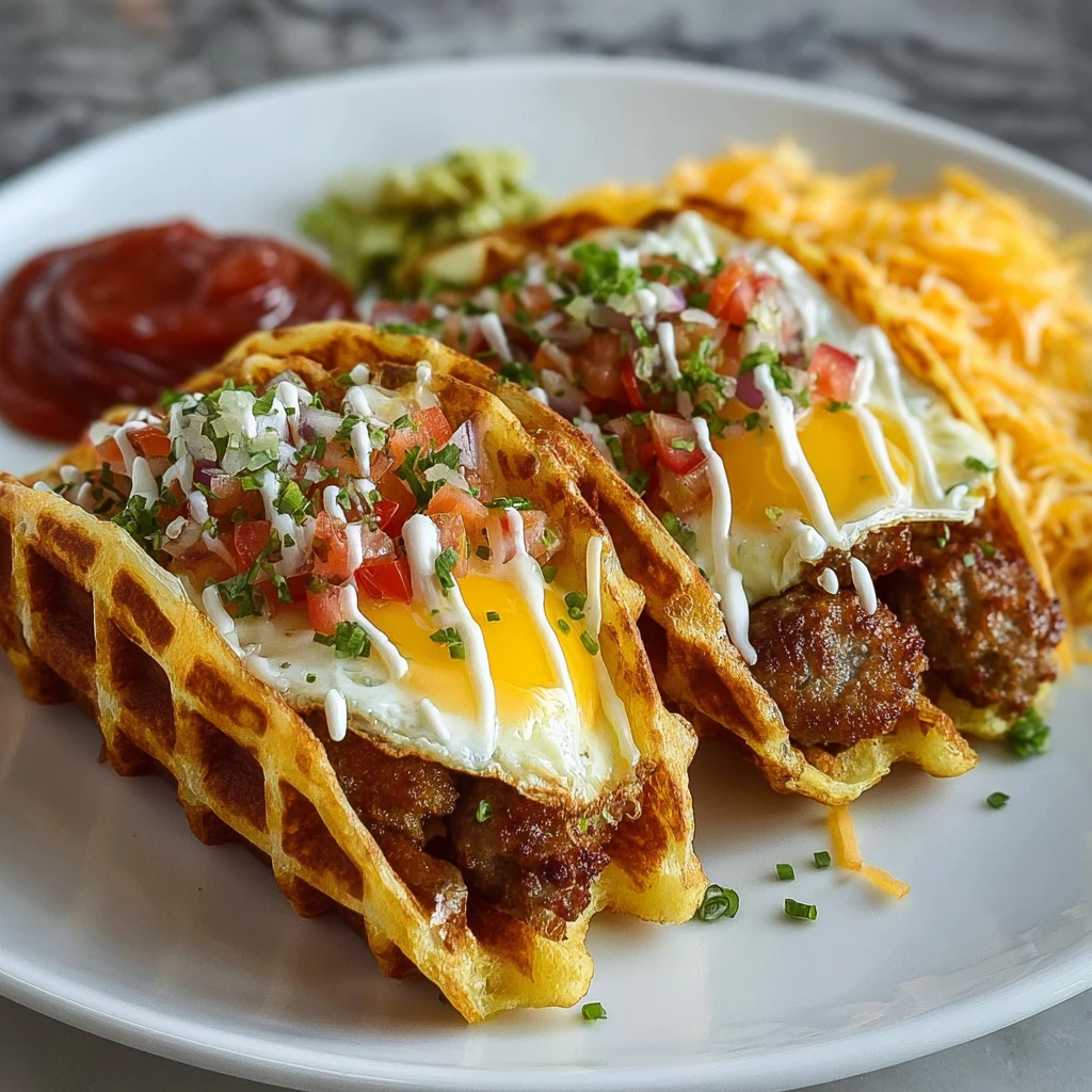 Mini Sausage and Egg Waffle Tacos: A Delicious Breakfast Delight