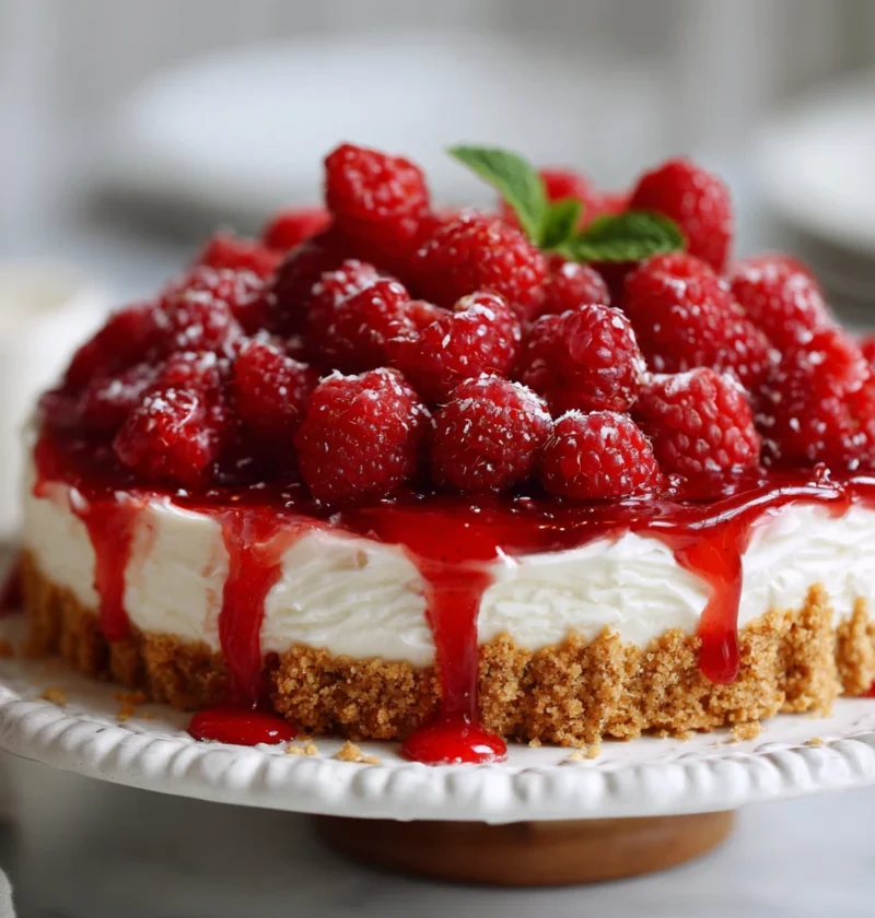 Nobake Raspberry Cheesecake