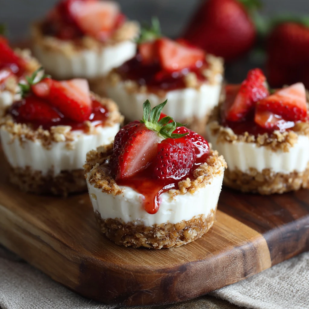 No-Bake Strawberry Crunch Cheesecake Cups