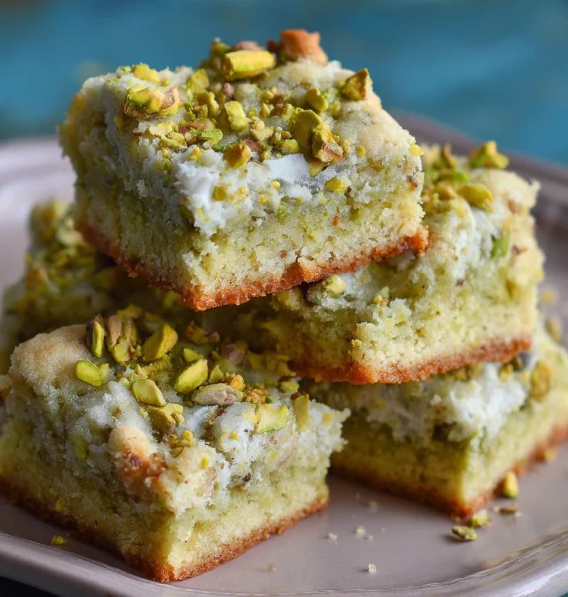 Pistachio Dream Cookie Bars Delightful Dessert Crowd Idea