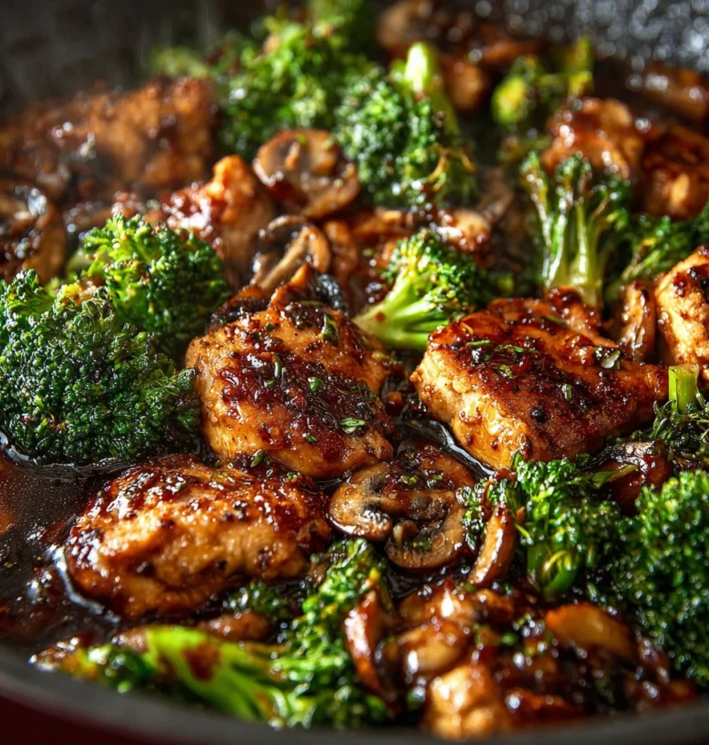 Pomegranate Ginger Chicken Recipe Roasted Broccoli Mushroom Chicken Healthy Chicken Dinner Ideas Pomegranate Glazed Chicke...