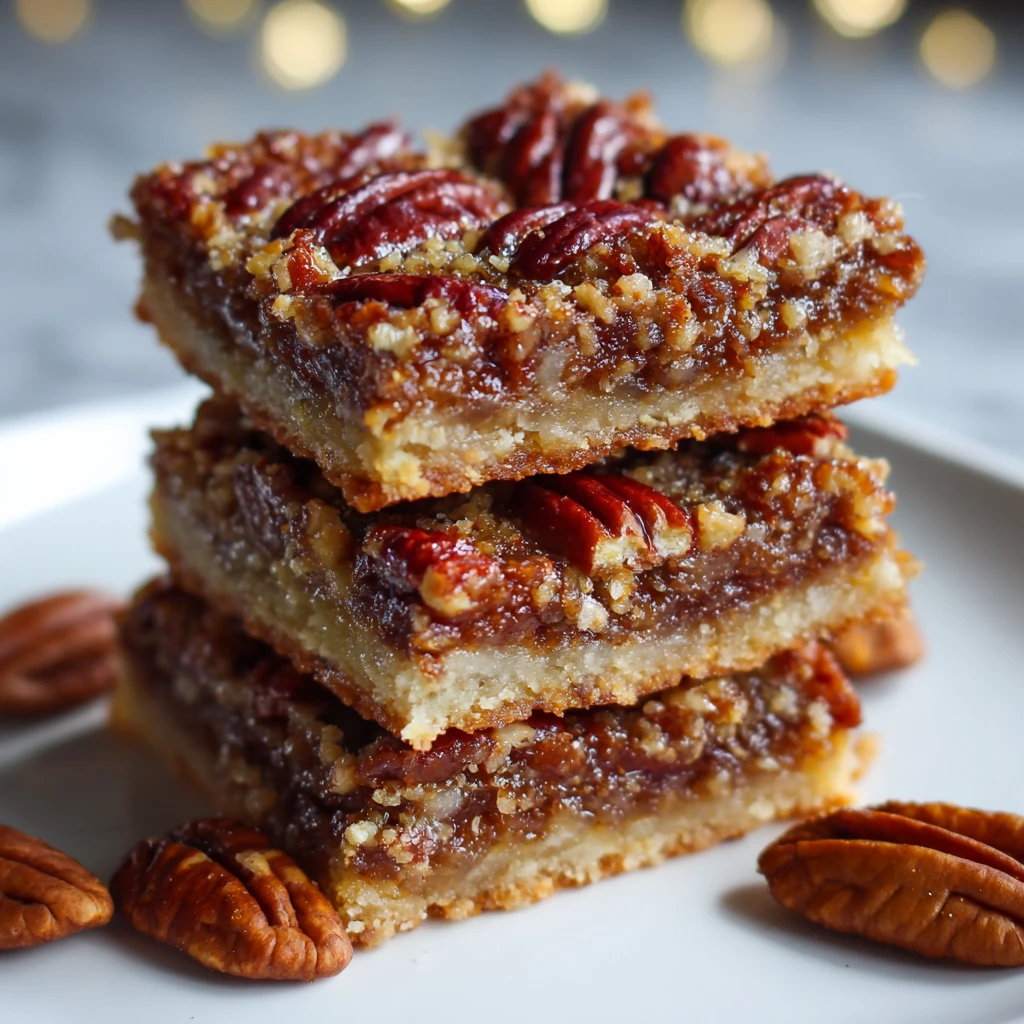 Quick Lazy Girl Pecan Pie Bars