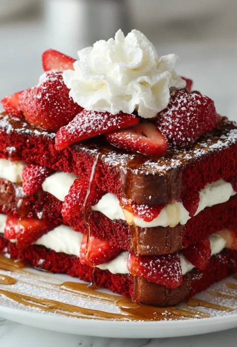 Red Velvet French Toast Special Occasions