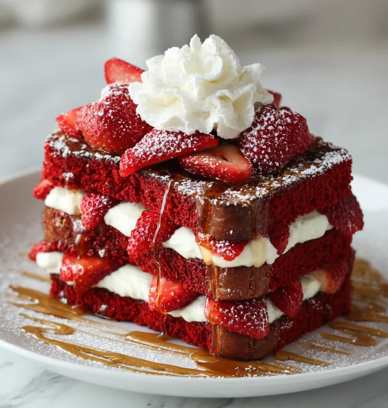 Red Velvet French Toast Special Occasions