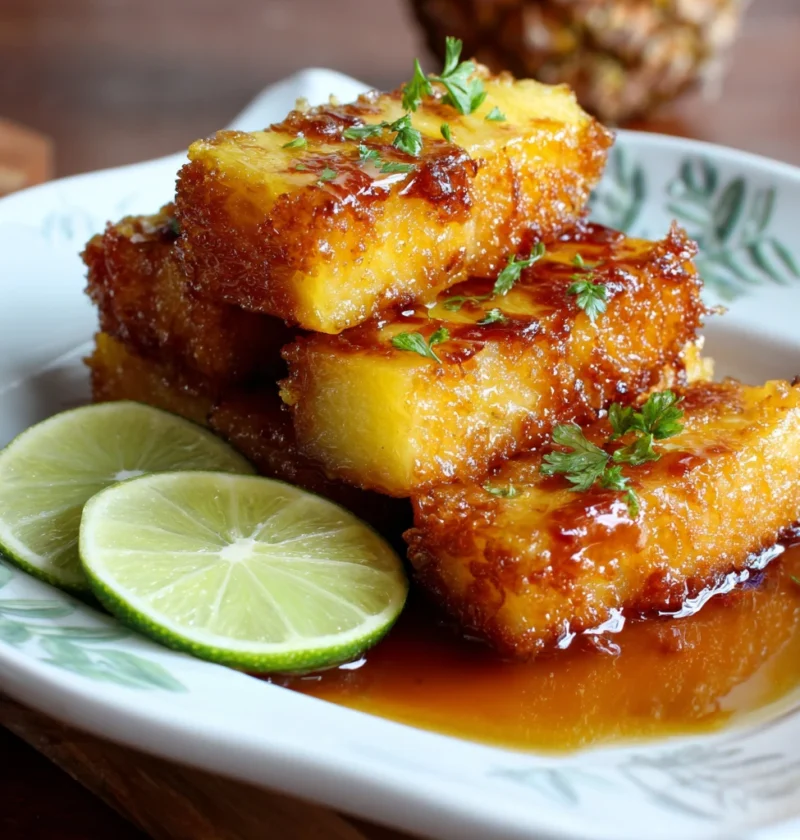 Rumsoaked Fried Pineapple Fun Twist All Fruit Recipes