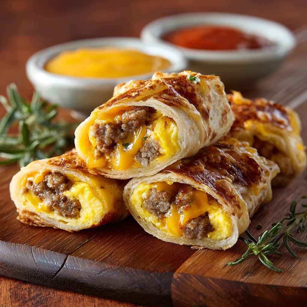 Sausage Egg & Cheese Roll-Ups