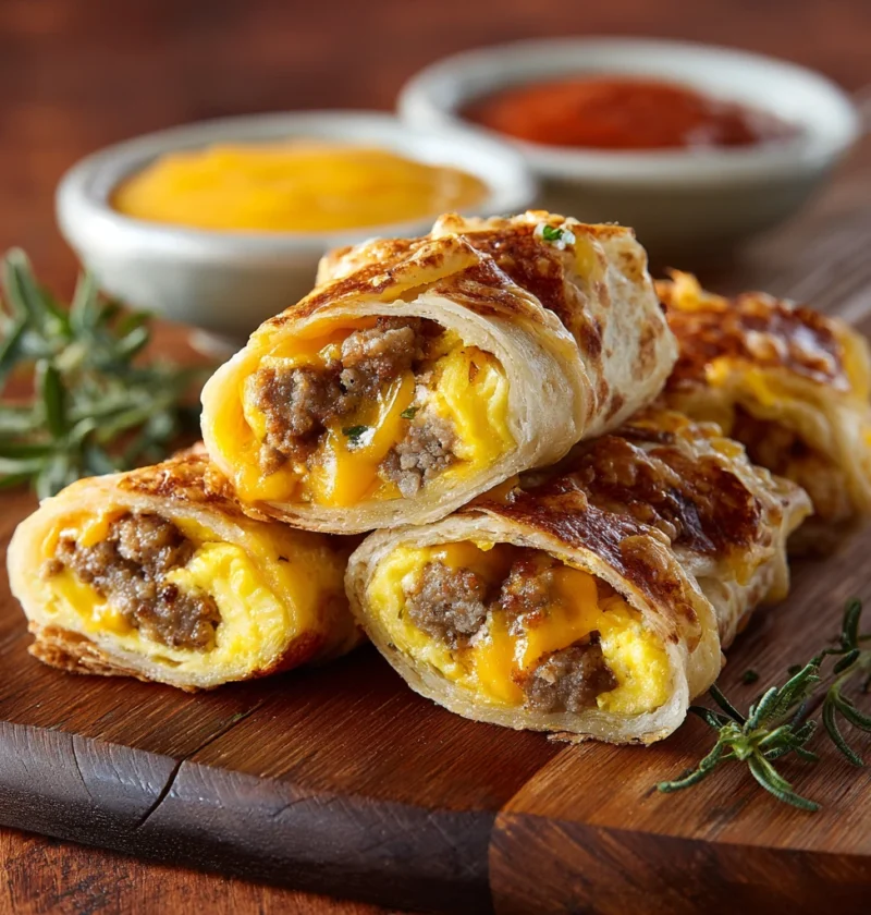 Sausage Egg Cheese Rollups