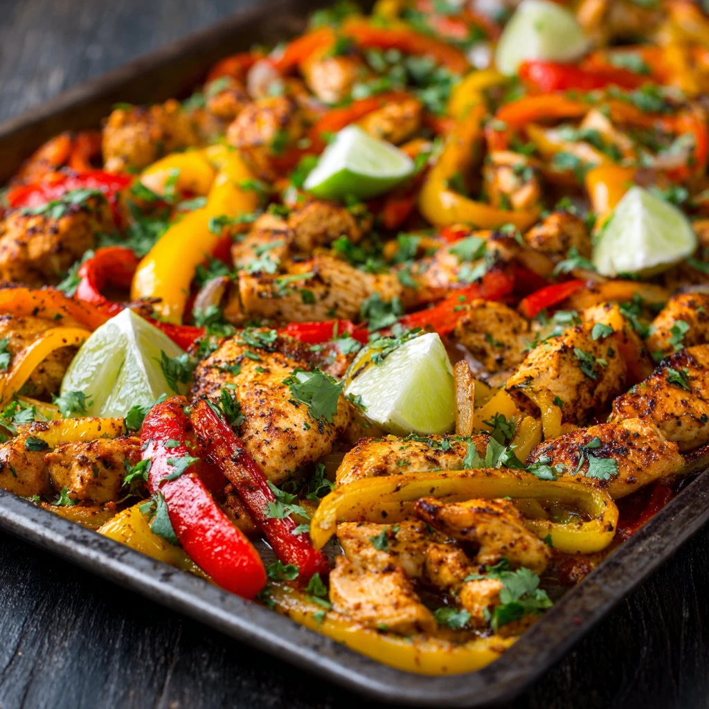 Sheet Pan Chicken Fajitas