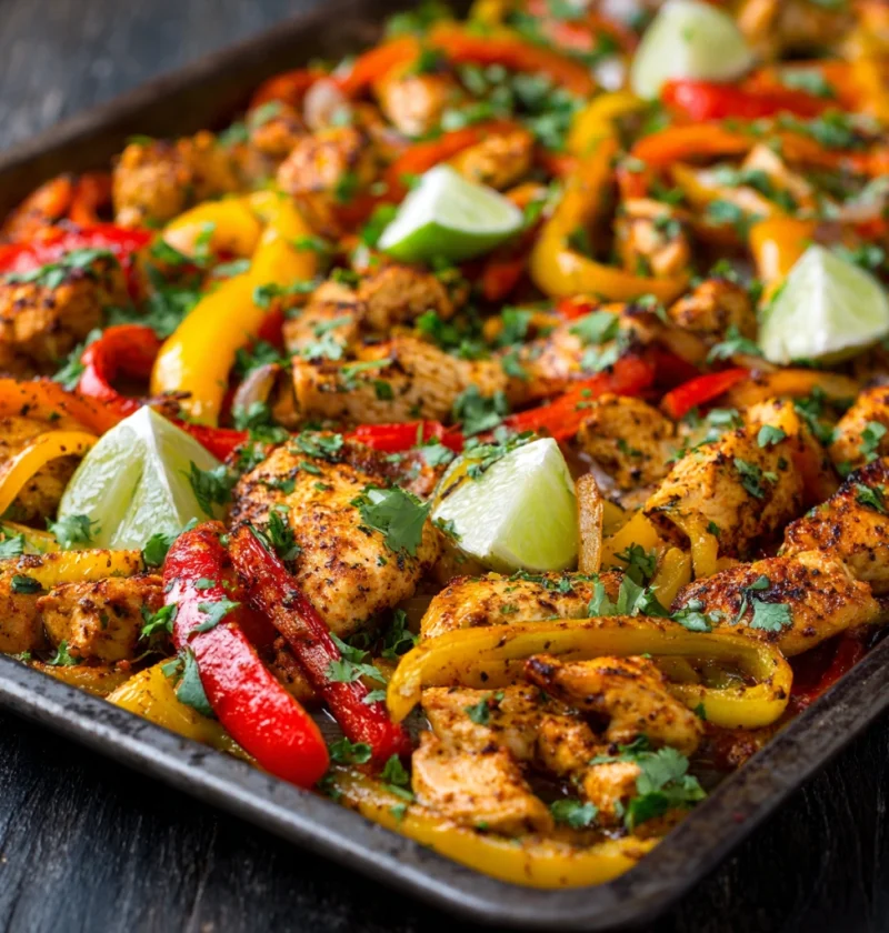 Sheet Pan Chicken Fajitas