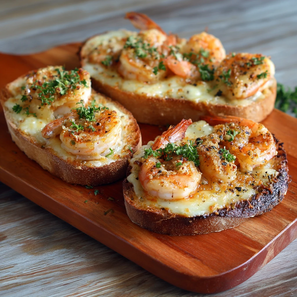 Shrimp and Cheese Toast with Garlic Bread Recipe