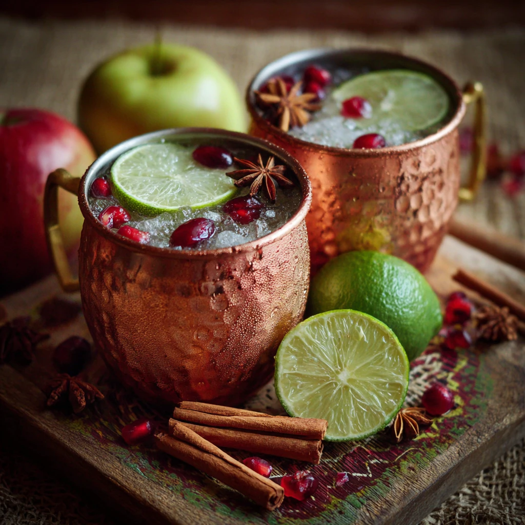 Spice Cider Mules Cocktail
