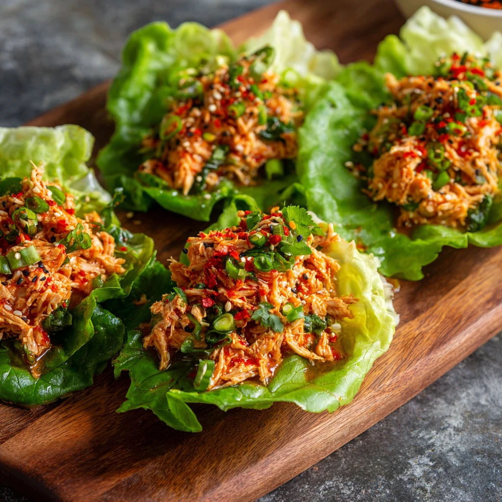 Spicy Tuna Lettuce Wraps