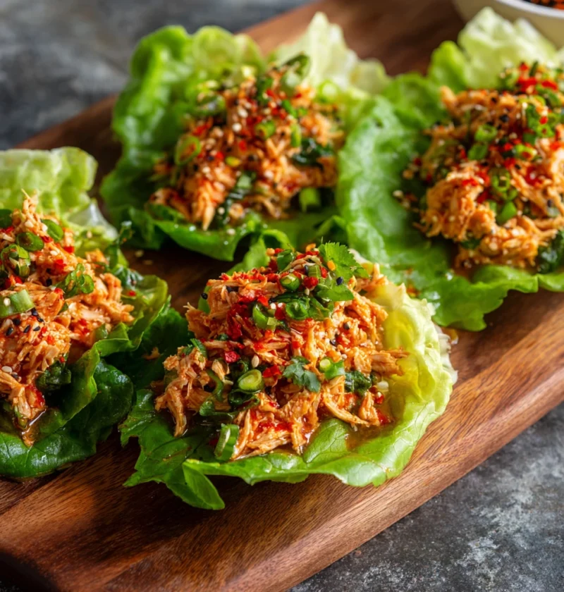 Spicy Tuna Lettuce Wraps