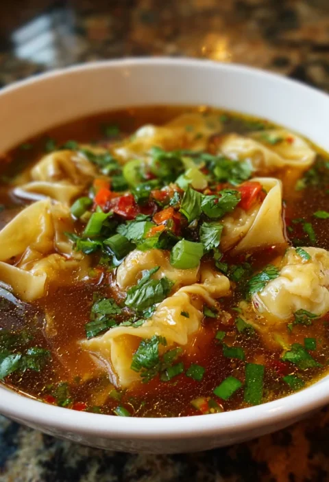 Spicy Wonton Soup Recipe Homemade Labor Day Comfort Food Ideas Best Spicy Broth For Wonton Soup Homemade Wonton Soup Labor...
