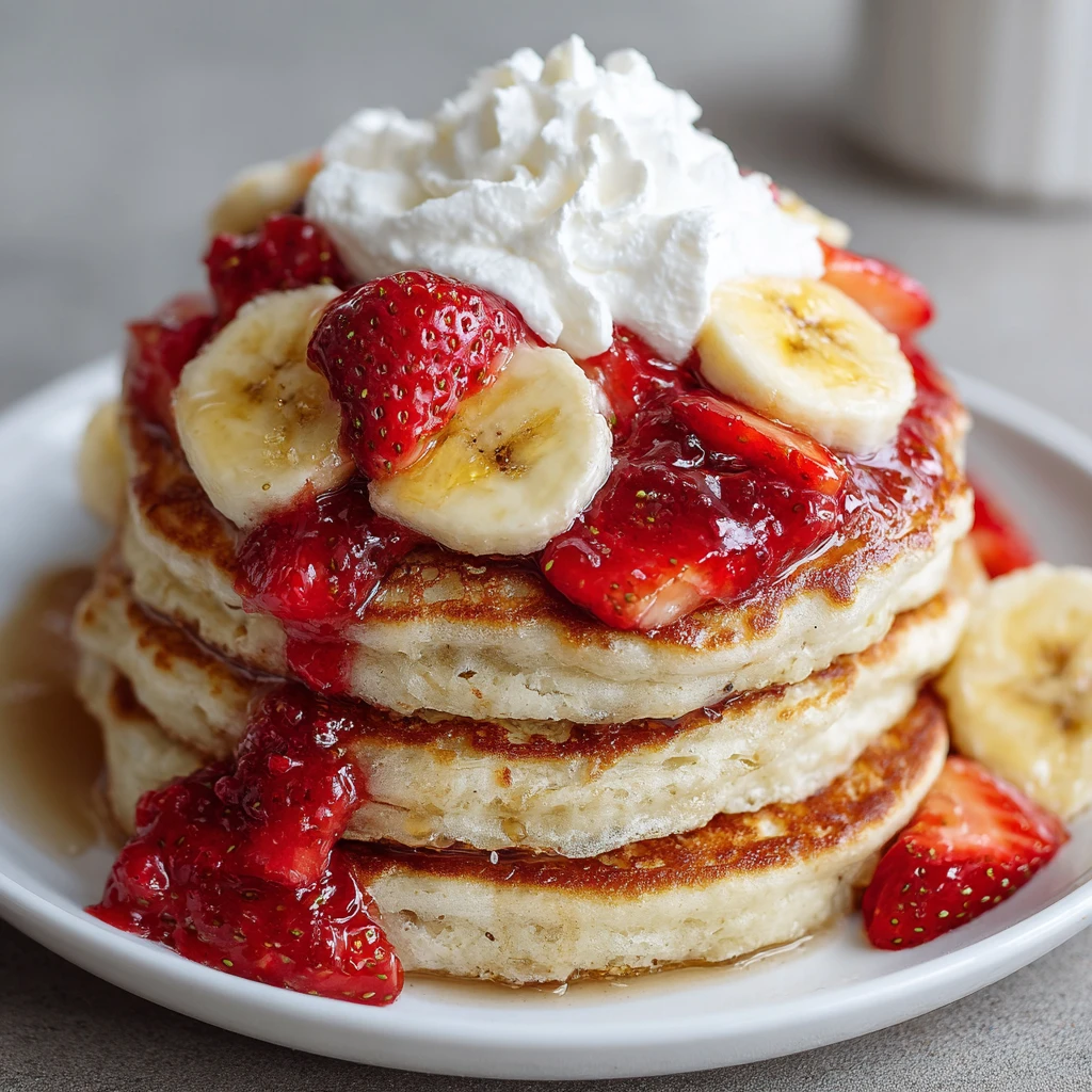 Strawberry Banana Pancakes Recipe