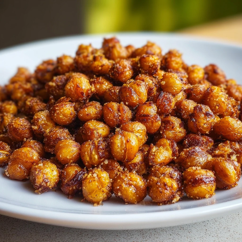Sweet Cinnamon Sugar Roasted Chickpeas