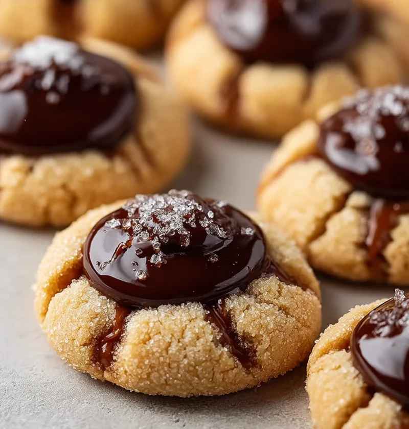 Twix Thumbprint Cookies Recipe Easy Twix Thumbprint Cookies Homemade Twix Thumbprint Cookies Best Twix Cookie Recipe How T...