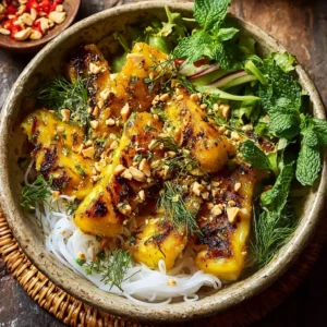 Vietnamese Turmeric Sole Bowls with Vermicelli