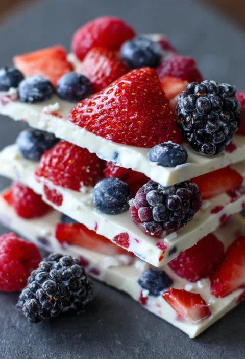 Viral Frozen Yogurt Bark Berries Youll Love