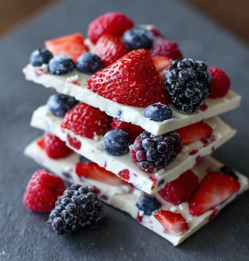 Viral Frozen Yogurt Bark Berries Youll Love