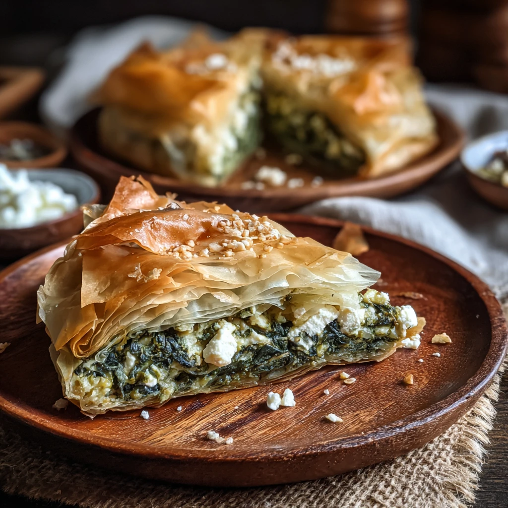 Authentic Greek Spanakopita Recipe with Spinach and Feta