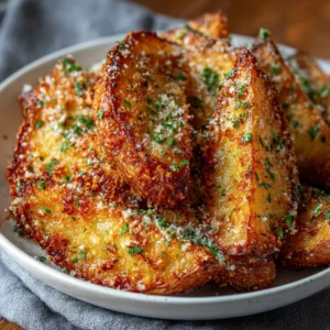 Best Recipe For Crispy Garlic Parmesan Potato Wedges