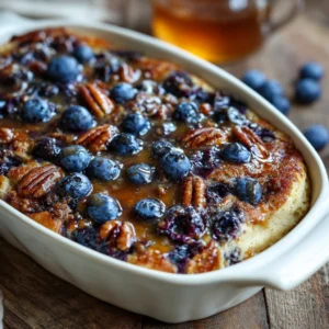 Blueberry Buttermilk Pancake Casserole Recipe for Easy Brunch