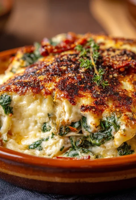 Cheesy Italian Spinach Bake Cozy Nights