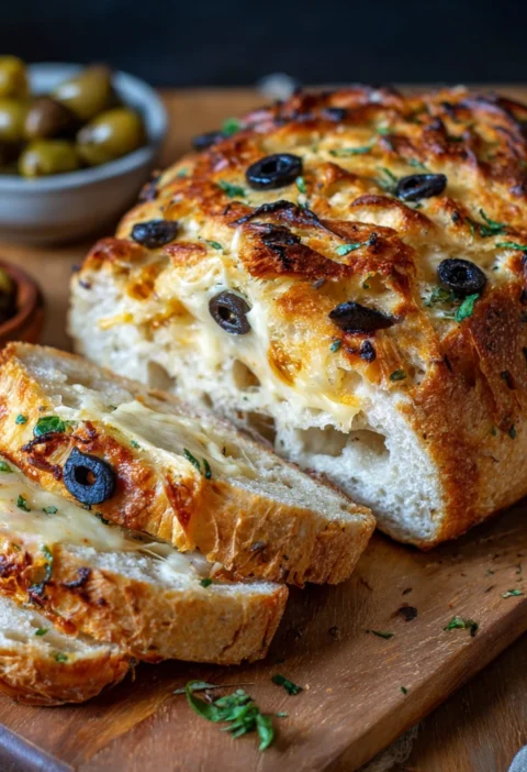 Cheesy Olive Bread