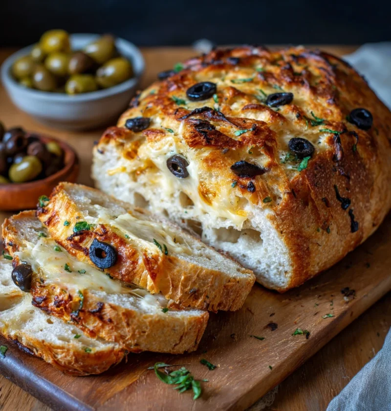 Cheesy Olive Bread