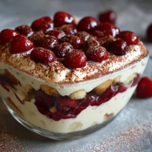Cherry Amaretto Tiramisu : A Luscious Twist on a Classic Italian Dessert!