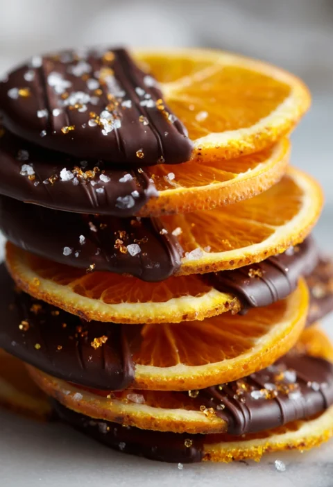 Chocolate Dipped Candied Orange Slices