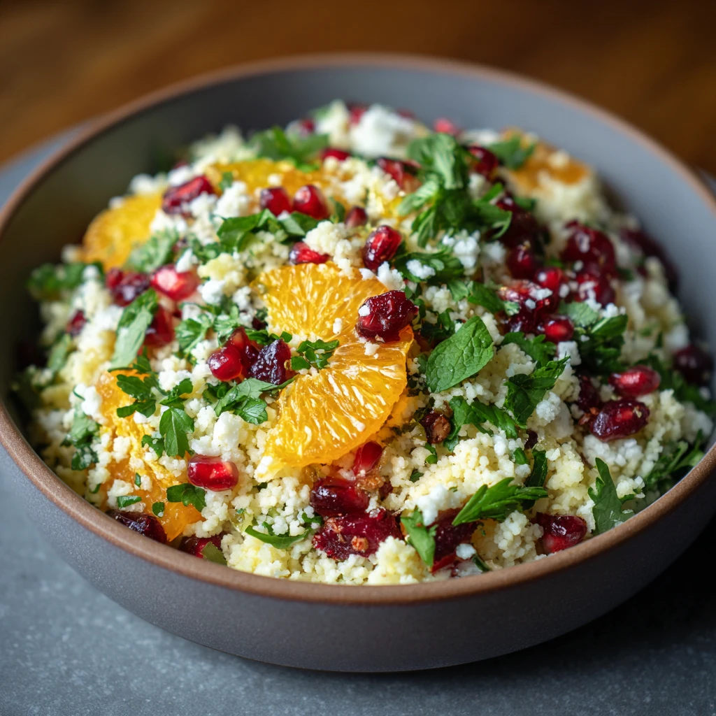 Christmas Couscous Salad with Citrus & Herbs