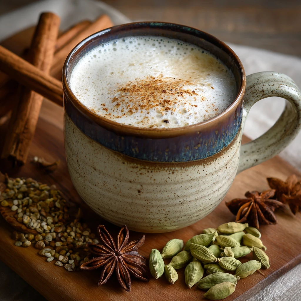 Coconut Chai Tea Latte : Exotic Warming Spices